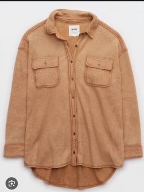 aerie Waffle-Knit Lumberjane Shirt